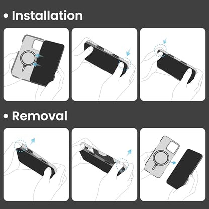 pitaka iPhone 16 Pro Case 6.3” - MagSafe Compatible, Ultra Slim with Caseless Feel, 600D Aramid Fiber Woven - Black/Grey (Twill) - color: Black/Grey (Twill), size: For iPhone 16 Pro, 6.3"