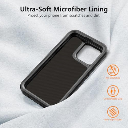 TUTUKII Magnetic for iPhone 13 Pro/14 Pro Case with Belt Clip Holster | Black, MagSafe Compatible, Military-Grade Drop Protection, 3-Layer Rugged Shockproof Protective Cover 6.1-Inch - size: iPhone 14 Pro &13 Pro 6.1"