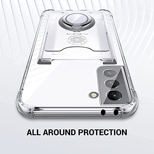 Shields Up for Samsung Galaxy S21 Case with Card Holder Stand, Clear - color: Clear, size: Galaxy S21