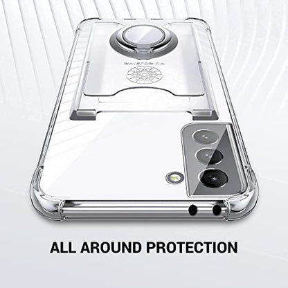 Shields Up for Samsung Galaxy S21 Case with Card Holder Stand, Clear - color: Clear, size: Galaxy S21