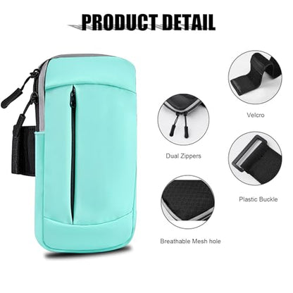 Phone Holder for Running Armband Cell Phone Holder for iPhone 11 12 13 14 15 16e 16 17 Pro Max Xs Xr X 8 Plus Mini Galaxy Ultra Note Pouch Women Men Kids,Exercise Workout Arm Bands Bag Sleeve - color: 06-Blue