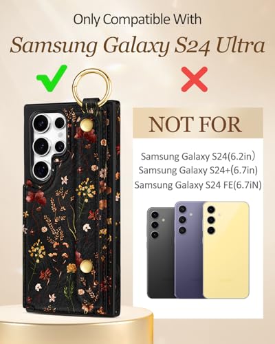 Petitian for Samsung Galaxy S24 Ultra Wallet Case, Growing Flower - color: Grow Flower, size: Samsung Galaxy S24 Ultra