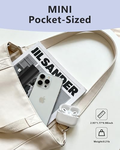 Miady 2-Pack Mini Portable Charger Built-in Connector Compact Battery Pack - color: White+White