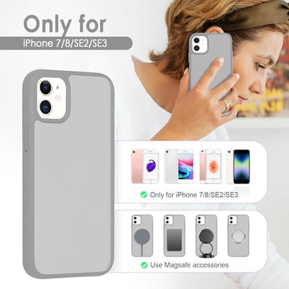 TENOC Phone Case Compatible with iPhone 11, Dark Gray Case Translucent Protective Bumper Matte Hard Back Cover for 6.1 Inch - color: Dark Gray, size: iPhone 11