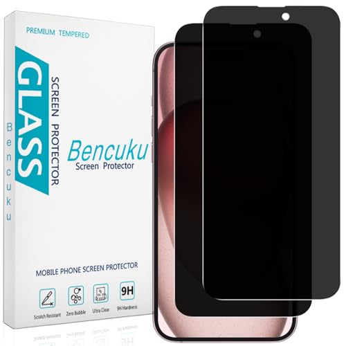 2 Pack Privacy Screen Protector for iPhone 15 6.1 inch - size: iPhone 15 6.1-inch