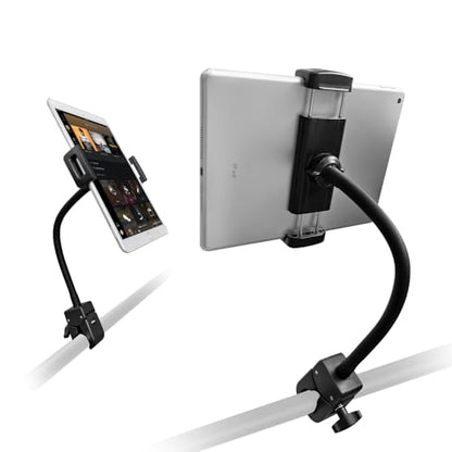 ROCKFREE Clamp Tablet Holder for Treadmill,Heavy-Duty,11.8" Gooseneck Arm
