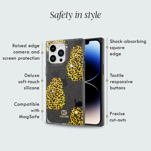 COCOMII Rectangle for iPhone 14 Pro Max Case, Leopard Pear | Compatible with MagSafe Wireless Charging, Shockproof 10ft Drop Protection, Camera & Screen Protection, Premium Glossy Finish - color: Leopard Pear, size: iPhone 14 Pro Max (6.7")