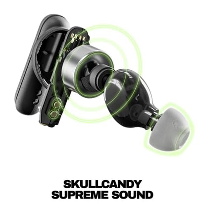 Skullcandy Smokin’ Buds Wireless Noise Isolating Earbuds - Midnight Smoke - color: Midnight Smoke
