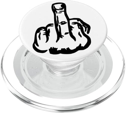 Fuck Off - Middle Finger Phone Popper PopSockets PopGrip for MagSafe - style: Magnetic PopGrip