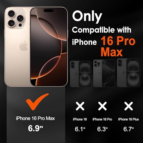 ivoler 3+3 Pack Tempered Glass for iPhone 16 Pro Max 6.9" Screen Protector with Camera Lens Protector with [Alignment Frame], Anti-Scratch Case Friendly Transparent HD Clear Film - size: iPhone 16 Pro Max 6.9''