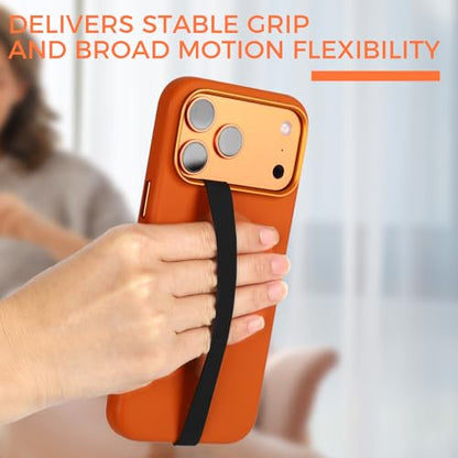 Elastic Silicone Phone Grip Straps, Non-Slip Holders for iPhone and Android
