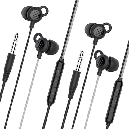 MEE audio SleepTones Wired Sleep Earbuds 3.5mm Plug for Side Sleepers with Lightweight Low-Profile Silicone Earpieces, Noise Reduction Sleeping Headphones (2 Packs) - size: 2-Pack