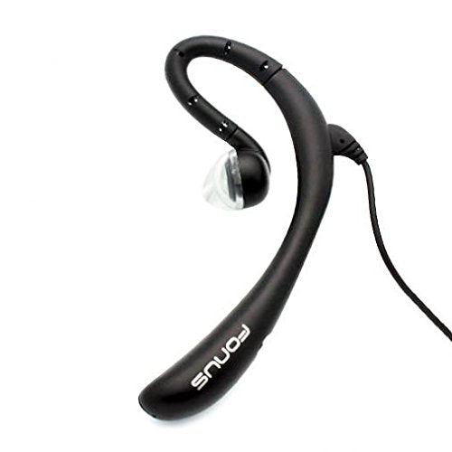 Wired Mono Headset Earphone w Mic Headphone 3.5mm for Blade Max View Phone, Single Earbud Hands-Free Microphone Over-The-Ear Compatible with ZTE Blade Max View