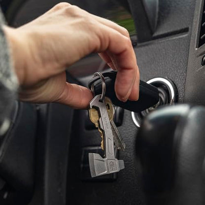 Gerber Hatchet 3-in-1 EDC Keychain Multitool, Bottle Opener, Silver - color: Silver