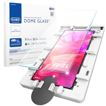 DOME GLASS Whitestone for Samsung Galaxy S25 Ultra [Perfect Full Coverage] Tempered Glass Screen Protector with a technical patent [2Pack] - size: S25 Ultra