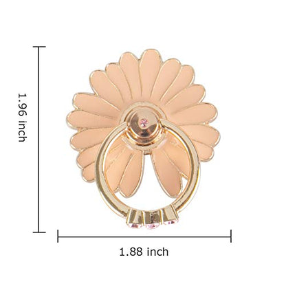 WATACHE Finger Ring Stand, 2 Pack Luxury Glitter Diamond Universal Metal Smartphone Finger Ring Grip Holder Kickstand for iPhone/iPad/Samsung/HTC/Nokia/Cellphones/Tablet,Round[White+Pink]