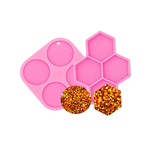 Super Glossy Resin Mold Phone Grip Epoxy Molds, Silicone Molds for Badge Reel DIY Telephone Stands Design (YMDY0533+DY1123) - color: YMDY0533+DY1123