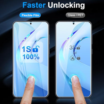 LYWHL 5 Pack for Samsung Galaxy S25 Screen Protector [Like Original Fingerprint Unlock], Real Invisible Self-Healing Protective S25 Film [Not Glass], HD Clear, Case Friendly, Scratch-Resistant - size: 6.2 inch - Samsung Galaxy S25