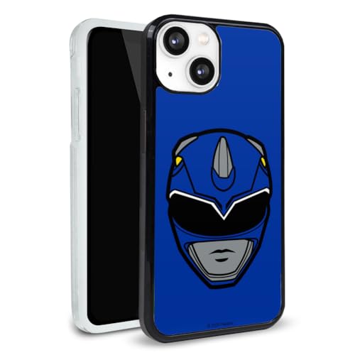 Power Rangers Blue Ranger Helmet Protective Slim Fit Plastic Bumper Case - color: iPhone 13 (Fits 6.1 Inch Display)