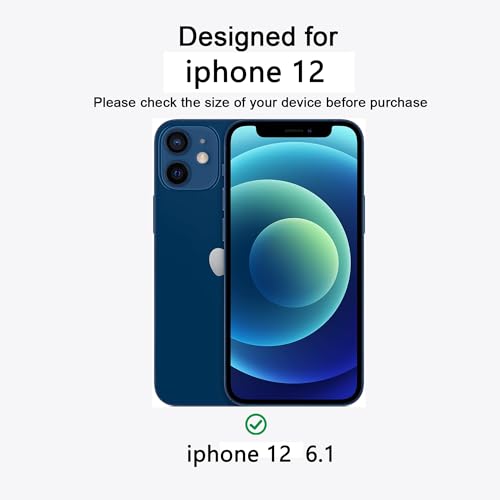 Magnetic iPhone 12/12Pro case,Compatible with Magsafe, Military-Grade Protection,Slim Translucent Matte Shockproof with Anti-Scratch Anti-Fingerprint Phone Cover (transparent, iPhone 12/12Pro) - color: Transparent, size: iPhone 12/12Pro