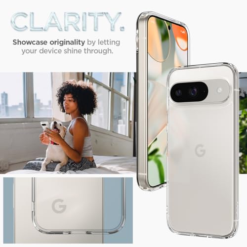 Spigen Ultra Hybrid for Pixel 9 / Pro Case, Crystal Clear - color: Clear, size: Pixel 9 / Pixel 9 Pro