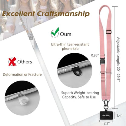 Icycay Phone Lanyard Crossbody Strap Neck Adjustable Teacher Women Solid - color: 1 Solid Color