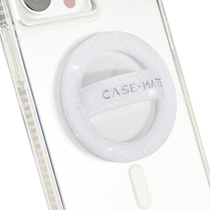 Case-Mate Magnetic Phone Loop Grip - MagSafe Holder - White Sparkle - color: White Sparkle