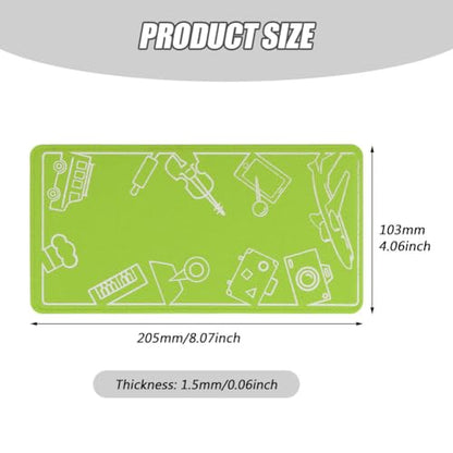 Airplane Phone Holder, Foldable Flexible Travel Phone Stand - color: Green