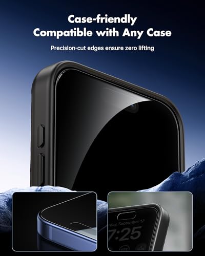 UNBREAKcable Privacy Screen Protector for iPhone 16-3 Pack - size: iPhone 16