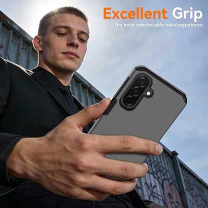 for Samsung Galaxy A17 Case : Shockproof Phone Cover with HD Screen Protector,Hybrid Protective Military-Grade Drop Protection for Galaxy A17 5g / A16 5g & A26 Phone Case(Grey) - color: Grey