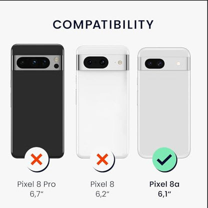 Battery Case for Pixel 8a, Upgraded 10000mAh Battery Pack Rechargeable Charger Case with Wireless Charging Compatible for Pixel 8a (6.1 inch) External Charging Cover(Black) - size: Pixel 8A