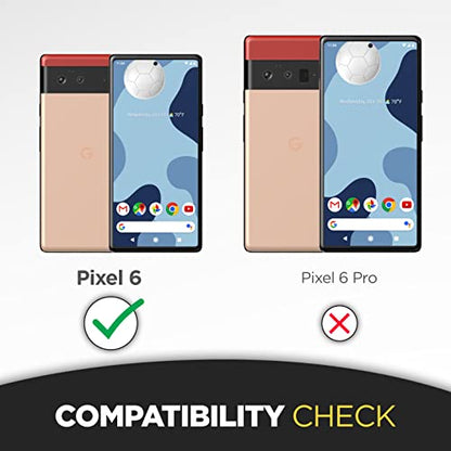 Encased Falcon Designed for Pixel 6 Case with Belt Clip, Full Body Protective Rugged Phone Case with Holster (Black) - style: Case with Belt Clip
