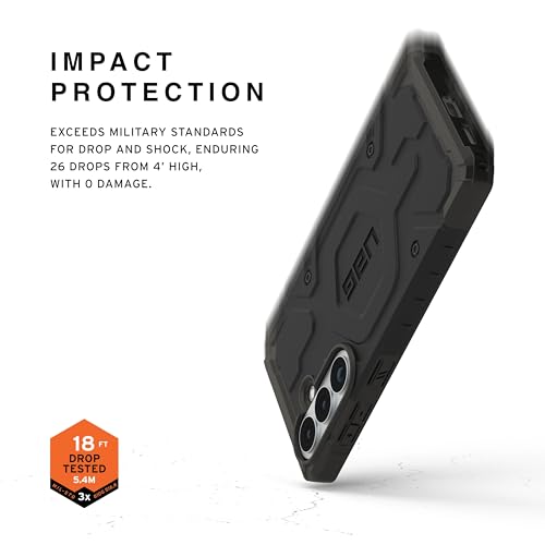 URBAN ARMOR GEAR UAG for Samsung Galaxy S26 Plus Case 6.7" Pathfinder - Magnetic Charging Compatible Rugged Military Drop Tested Protective Cover, Black - color: Pathfinder - Black