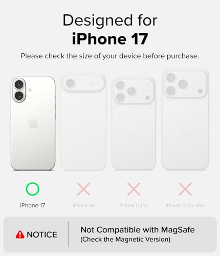 Ringke for iPhone 17 Case [Fusion Matte Clear] | Oil & Dirt Resistant, Anti-Fingerprint Technology Prevents Oily Smudges, Frosted Coating Feels Velvety Soft - size: iPhone 17