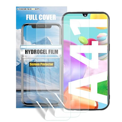 LOOKSEVEN 3 Pack Hydrogel Film For Samsung Galaxy A41 6.1 inch - size: Galaxy A41 (6.1 inch)