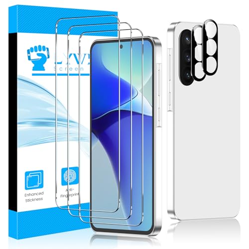 LYWHL 3+2 Pack for Samsung Galaxy A37/A57 Tempered Glass Screen Protector - size: Samsung Galaxy A37/A57