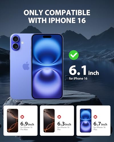 GIGIKISS 2 Pack for iPhone 16/15 Matte Screen Protector - size: for iPhone 16 6.1 inch - Matte