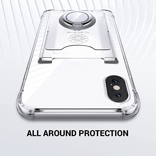 Shields Up for iPhone Xs Max Case with Card Holder, Wallet Case, Clear - color: Clear, size: iPhone Xs Max