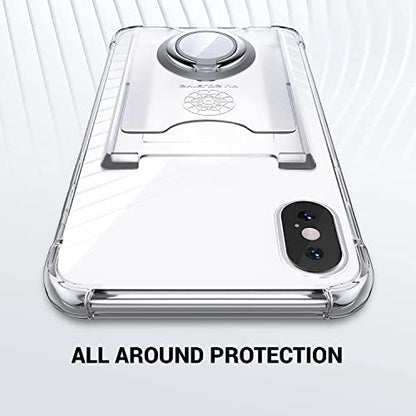 Shields Up for iPhone Xs Max Case with Card Holder, Wallet Case, Clear - color: Clear, size: iPhone Xs Max