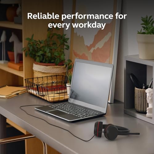 Jabra Evolve 20 (2025 Edition) Wired USB Headset with Microphone, Black - color: Stereo, style: All Platforms