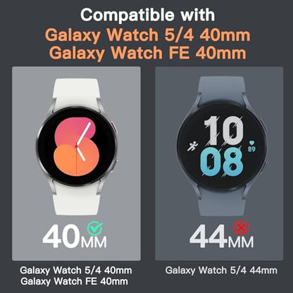 JETech Screen Protector for Samsung Galaxy Watch FE/5/4 40mm, 3-Pack | Tempered Glass Protection, HD Clear, Anti-Scratch Design - size: Galaxy Watch FE/5/4 40mm
