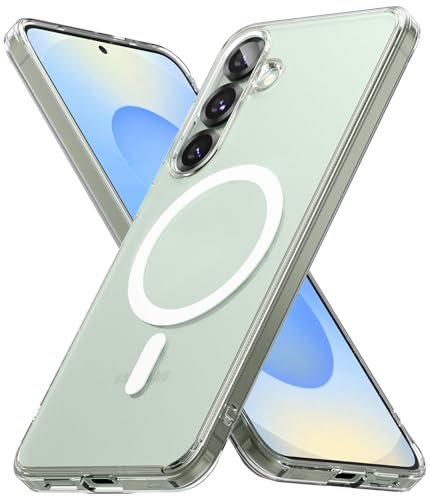 Ringke for Samsung Galaxy S25 Plus Case [Fusion Magnetic Matte Clear] | Compatible with MagSafe, Oil & Dirt Resistant, Anti-Fingerprint Technology Prevents Oily Smudges, Feels Velvety Soft - size: Galaxy S25 Plus