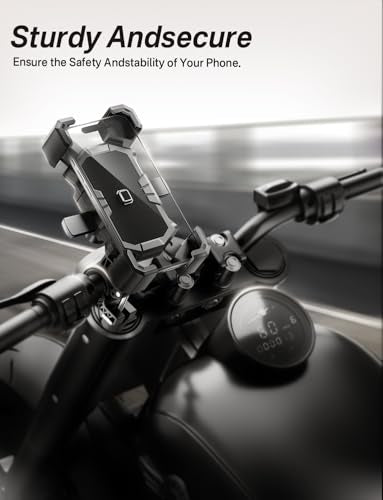 Delobon Bike Phone Holder Handlebar, Motorcycle Phone Mount
