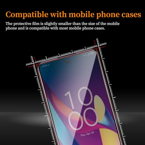 3 Pack Privacy Screen Protector for TCL 40 XL，Anti-Spy Tempered Glass Film, Anti-Scratch, 9H Hardness，Compatible phone cases，High definition