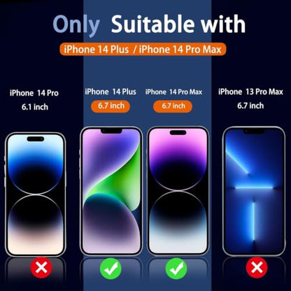 Ferilinso Screen Protector for 14 Plus iPhone 14 Pro Max, Tempered Glass - size: iPhone 14 Plus ＆ iPhone 14 Pro Max-6.7 INCH