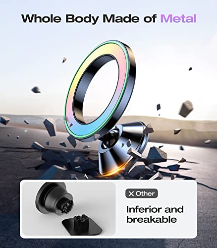 VICSEED Ultra Mini for MagSafe Car Mount Magnetic Phone Holder for Dash - color: Violet-blue Gradient