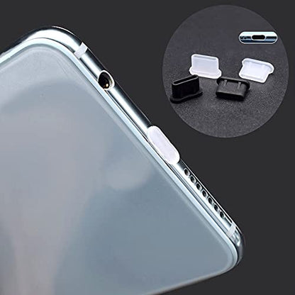 MYUBWTF Anti-dust Plug Set - 8 Silicone Caps, 4 Type-C & 4 Headphone Plugs, Compatible with Type C & Earphone Jacks