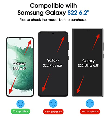 amFilm OneTouch for Samsung Galaxy S22 Screen Protector Tempered Glass - size: S22-6.1"