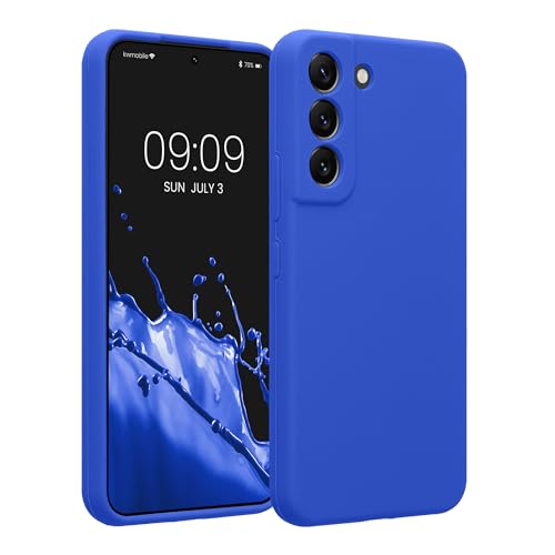 kwmobile Case Compatible with Samsung Galaxy S22 Case - Slim TPU Silicone Phone Cover - Soft Touch Finish - Baltic Blue - color: Baltic Blue, size: Galaxy S22