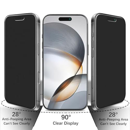 2 Pack Matte Privacy Screen Protector for iPhone 16 Pro Max